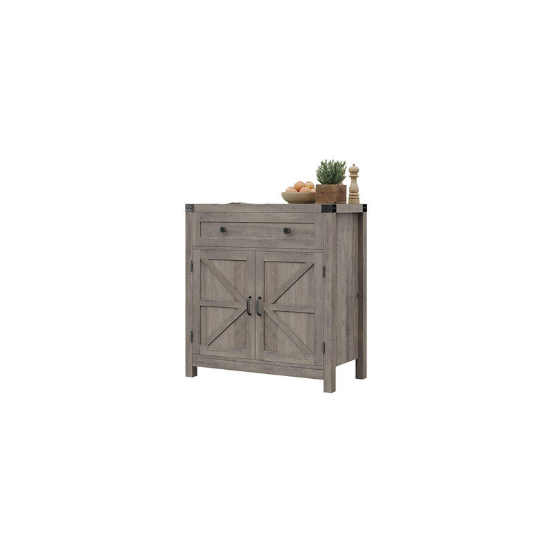 Gracie Oaks Kitchen Storage Cabinet,Modern Farmhouse Buffet Sideboard ...