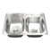 33.125'' L Drop-In Double Bowl Stainless Steel Kitchen Sink