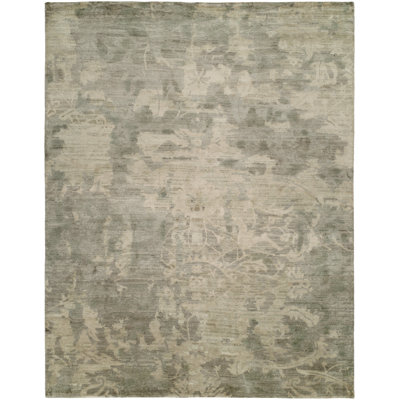 Abstract Area Rug in Gray