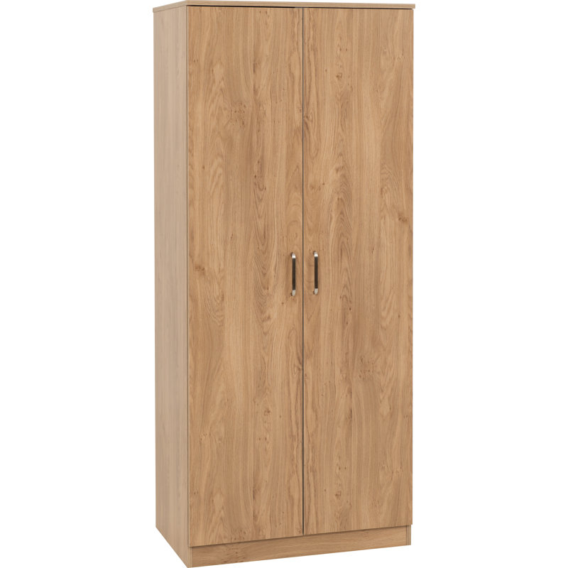 Sumrah 2 Door Manufactured Wood Wardrobe, Brown
