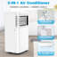 Climatiseur portatif - 6 000 Doe Btu pour les pièces moyennes, télécommande incluse-125939117