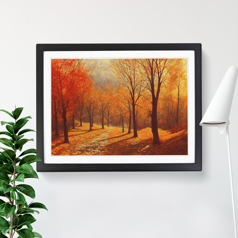 Amazing Autumn Forest - Framed Print, Black Framed, 34cm H x 46cm W x 2cm D