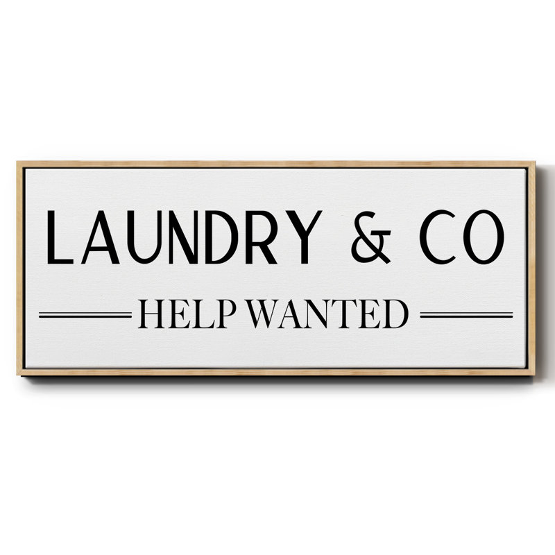 Help Wanted- Framed Canvas