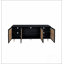 Support de console de télévision antique de style Mid-Century, conception multifonctionnelle