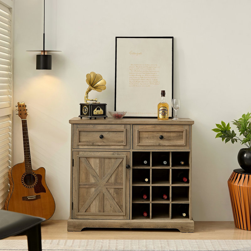 Armoire à vin avec 2 tiroirs Farmhouse