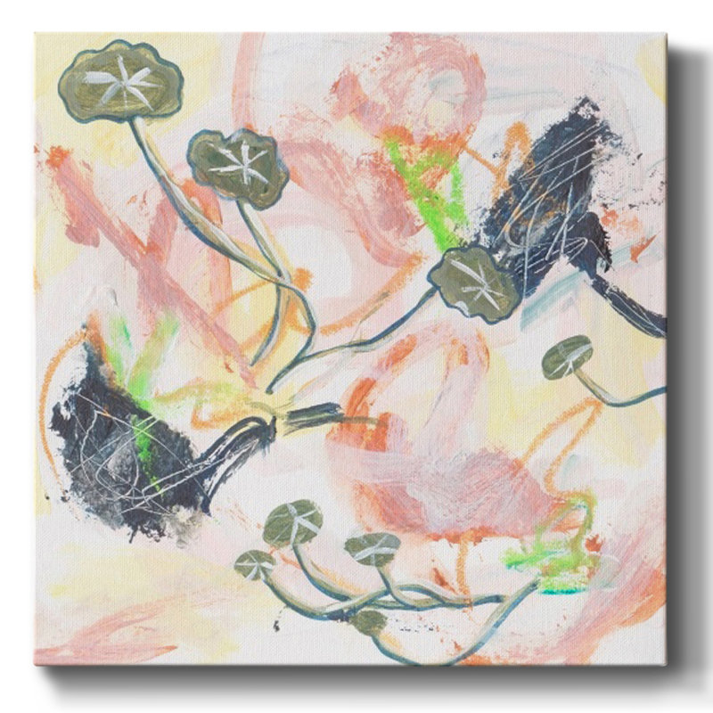 " Chartreuse III ", 24" H x 24" W x 1.5" D
