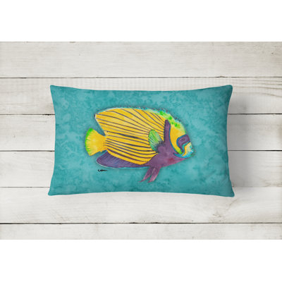 Tropical Fish Indoor/Outdoor Throw Pillow