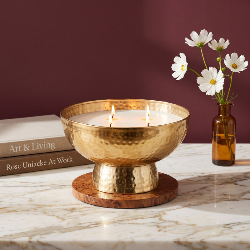 Ottava Scented Candle, 5.8" H x 9.95" W x 10.1" D