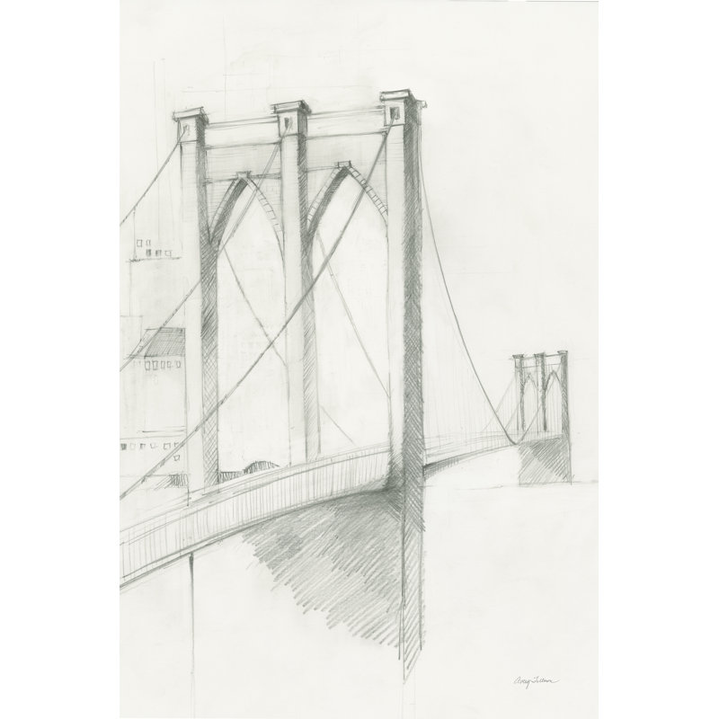 Croquis de la ville II, H 48 po x l 32 po