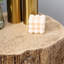 Tabouret d'arbre en béton, table d'appoint décorative avec plateau rond, pour une utilisation intérieure et extérieure, finition naturelle, polyvalente, peut supporter jusqu'à 198 lb de table, et pour l'extérieur, capacité