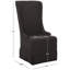 Chaise d'appoint rembourrée en coton Carolee