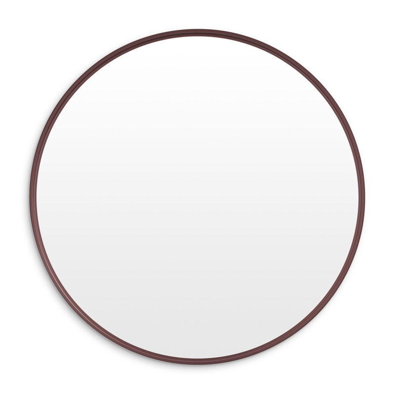 Hoopla Round Metal Wall Mirror, Oblivion, 36" x 36"