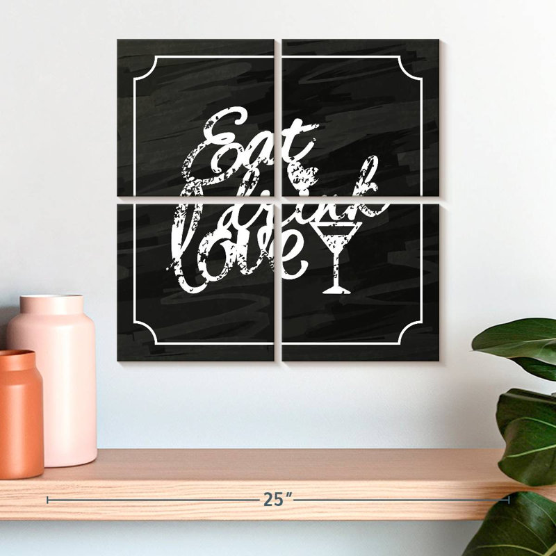 Tergel Eat Drink Love, H 18 po x l 18 po