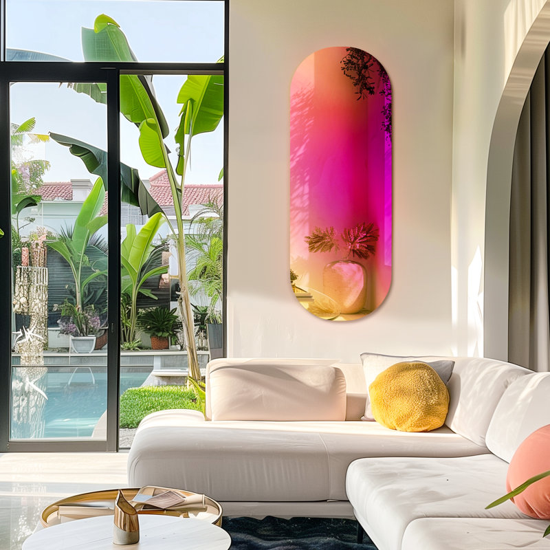 47.2X18 Inch Full Length Rainbow Mirror Aesthetic Butoves