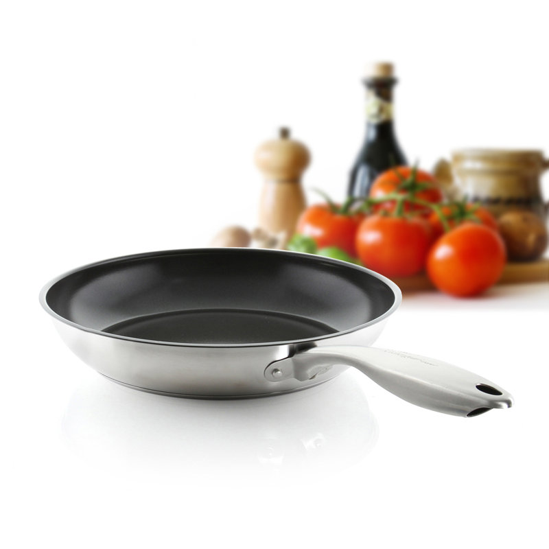 Poêle à frire antiadhésive en acier inoxydable Chantal Kitchengear, 11"