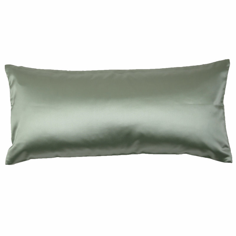Duchess Rectangular Pillow Cover & Insert, Coal, Rectangle 10"H x 22"W