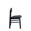 Ensemble de 4 chaises d'appoint en bois synthétique noir pour un décor élégant et moderne