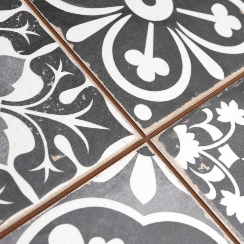 Faenza 13" x 13" Ceramic Patterned Wall & Floor Tile