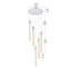 Luminaire suspendu rectangulaire à 5 lumières Aliha-799903629