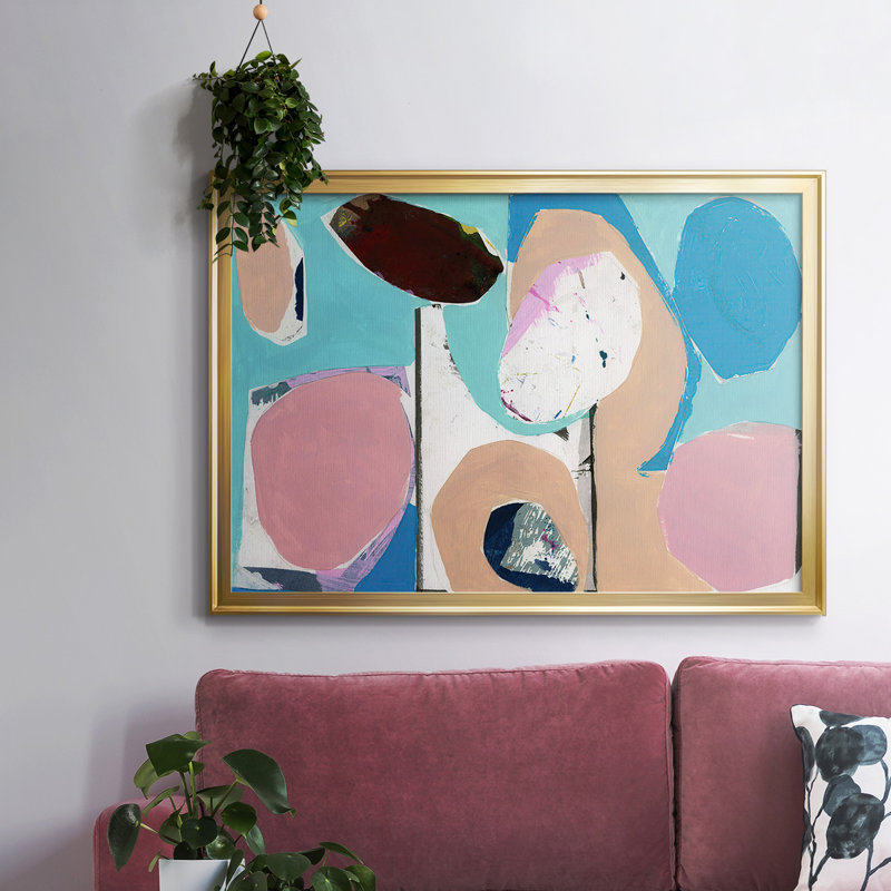 Toile encadrée de qualité supérieure Color Trend II - prête à être accrochée, H 26 po x l 38 po x P 1,5 po