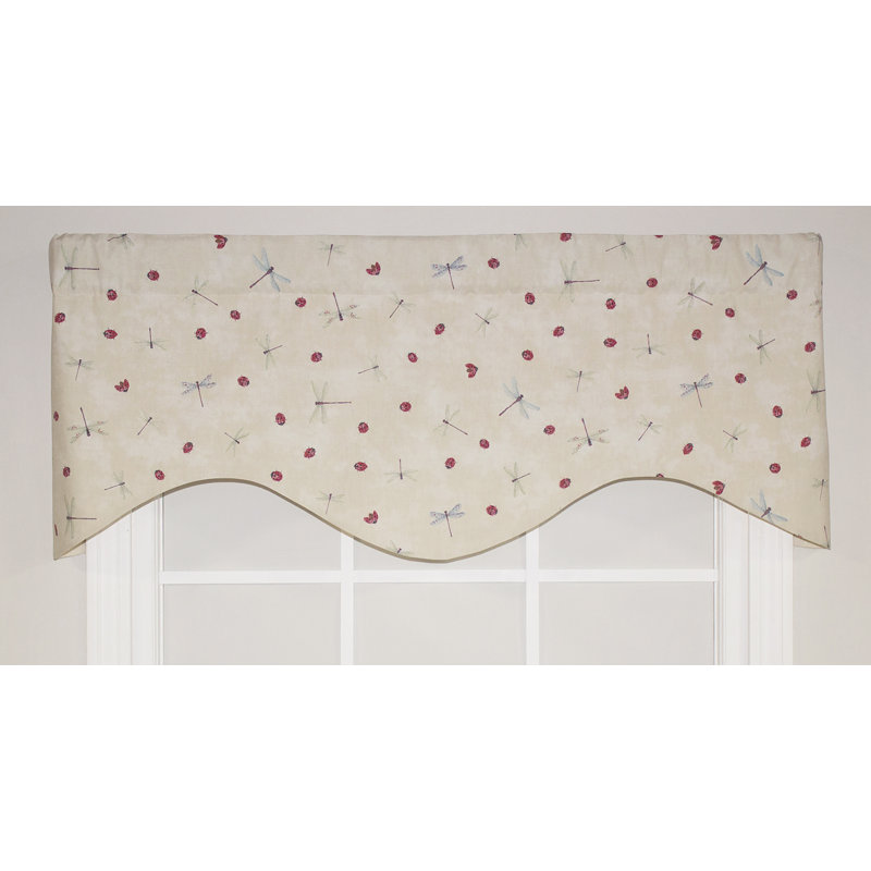 Stebbins Cotton Blend Abstract Scalloped Window Valance
