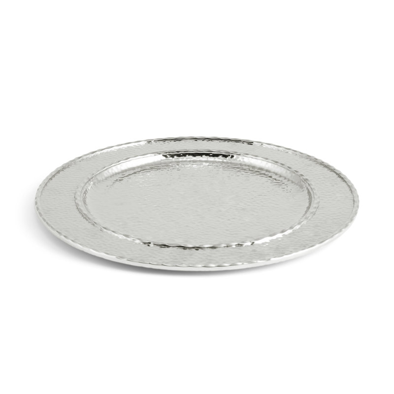 Hammertone Charger, Silver