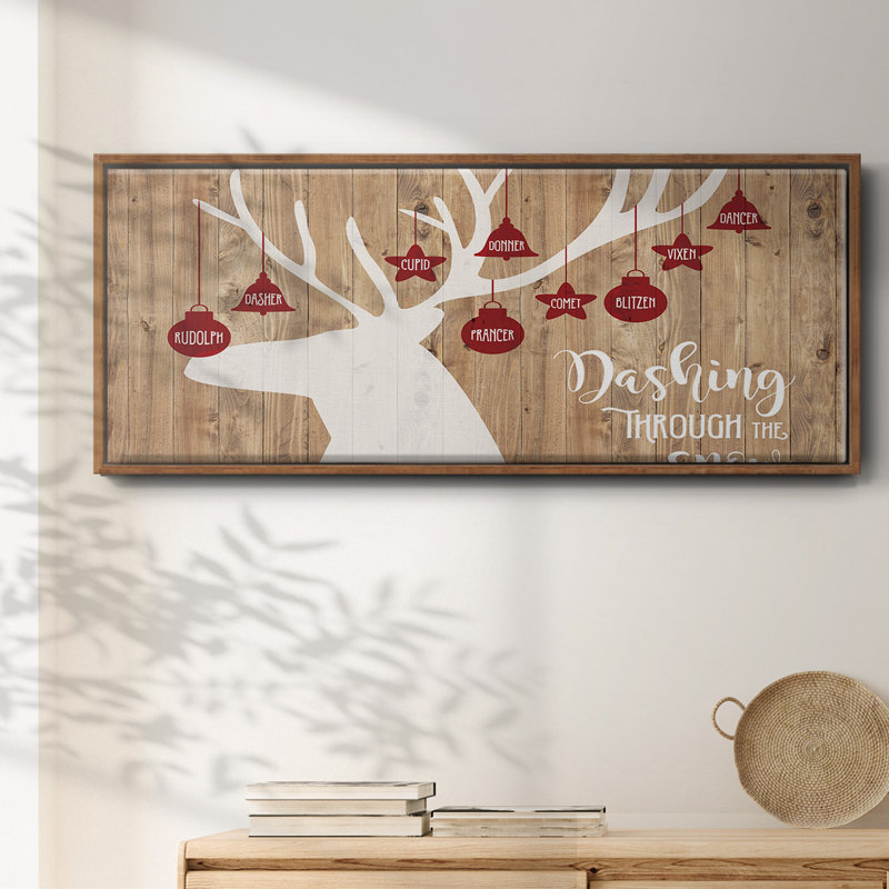 Dashing Through The Snow- Framed Canvas