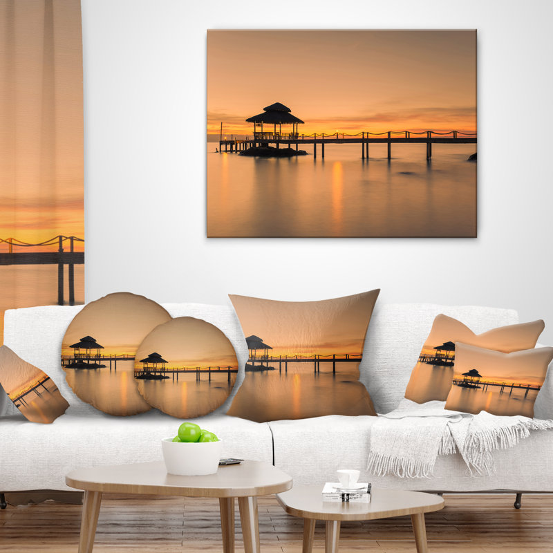 Coussin Pier Pier, 18 po x 18 po, Carré
