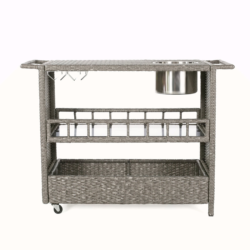 WICKER BARCART