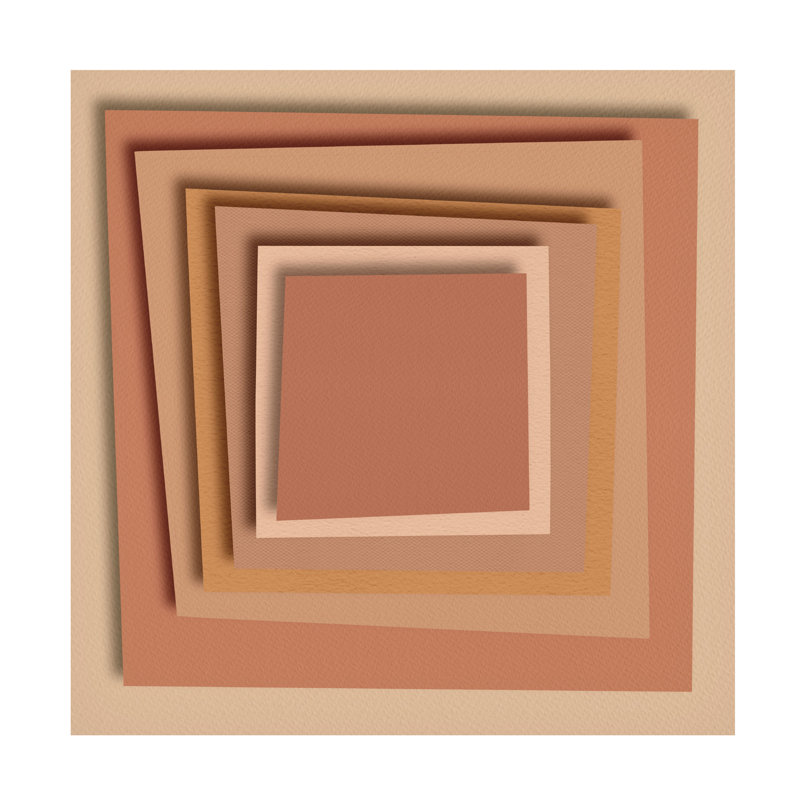 " Stack Paper I " on Canvas, 24" H x 24" W