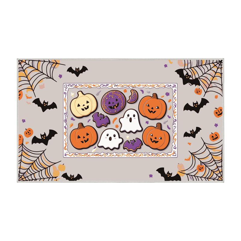 Tapis de Noël lavable The Holiday Aisle®, Rectangulaire 2 pi x 3 pi