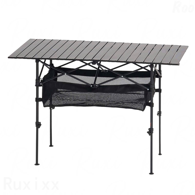 Table de camping pliante en aluminium