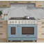 KUCHT Professional 48 in. 6.7 cu. ft. Natural Gas Range Two Ovens - One Convection - in Light Blue with True Simmer Burners-97805571-97805576