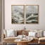 Cresting Waves Dynamic Seascapes in Monocha Nature Wilderness Illustration Rustic Decor-101751929-101751927