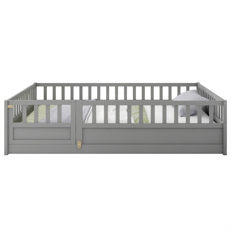 Lit double pleine grandeur, Gris, Lit double