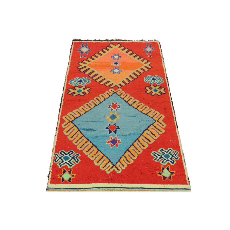 Moroccan One-of-a-Kind 3'X6'10 Hand Knotted Area Rug