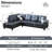Bawan Faux Leather L-Shaped Sectional-2029014146-2029014198