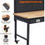 122cm W Steel Top Workbench