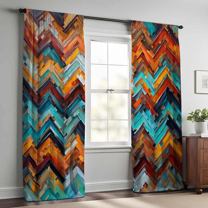 Paire de rideaux semi-transparents en polyester Gracye, L 20 po x L 82 po