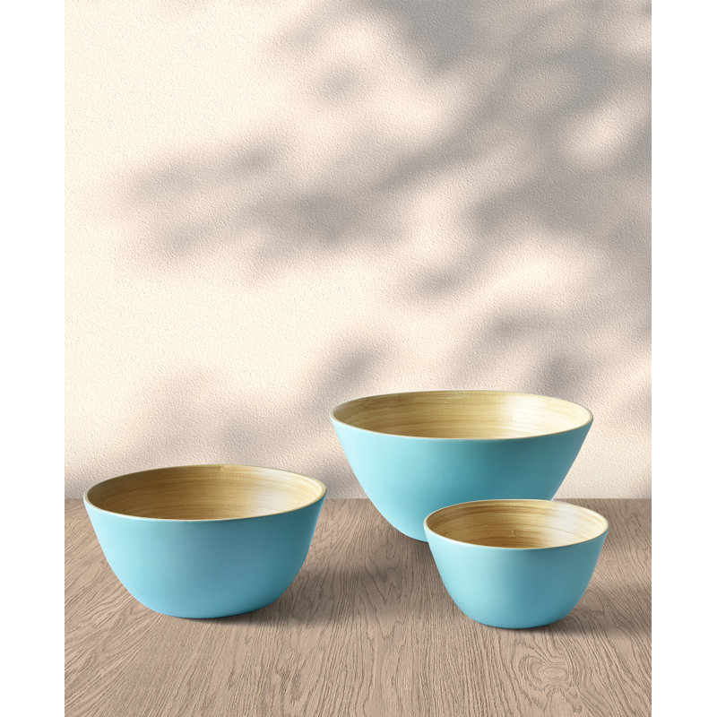 Bahia BOWL 3PC. SET, Aqua