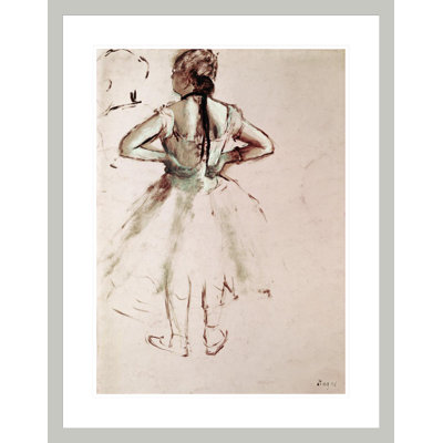 Danseuse vue de dos par Edgar Degas - impression giclée encadrée