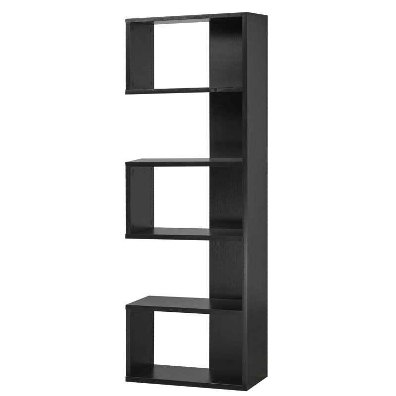 Bibliothèque géométrique H 72 po x l 24 po Hortense, Noir