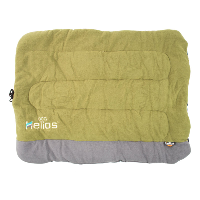 Lit pour chien pliant pour chien Helios Combat-Terrain, Très grand (l 39,4 po x P 29,6 po x H 4 po), Vert