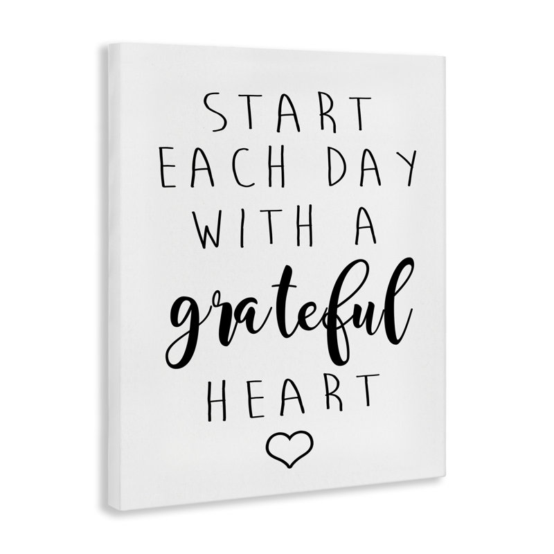 «Grateful Heart Sentiment» par Ashley Calhoun, H 20 po x l 16 po