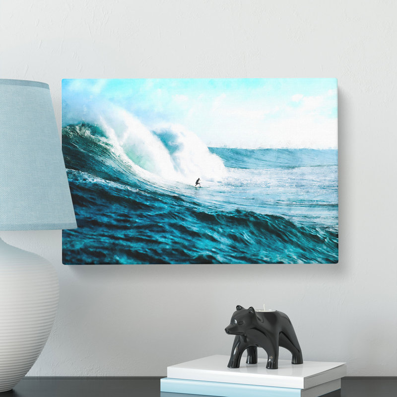 Surfs Up - Wrapped Canvas Painting, 40cm H x 60cm W x 3cm D