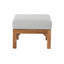 Porschea Square Outdoor Teak Ottoman Patio Ottoman-1630159693