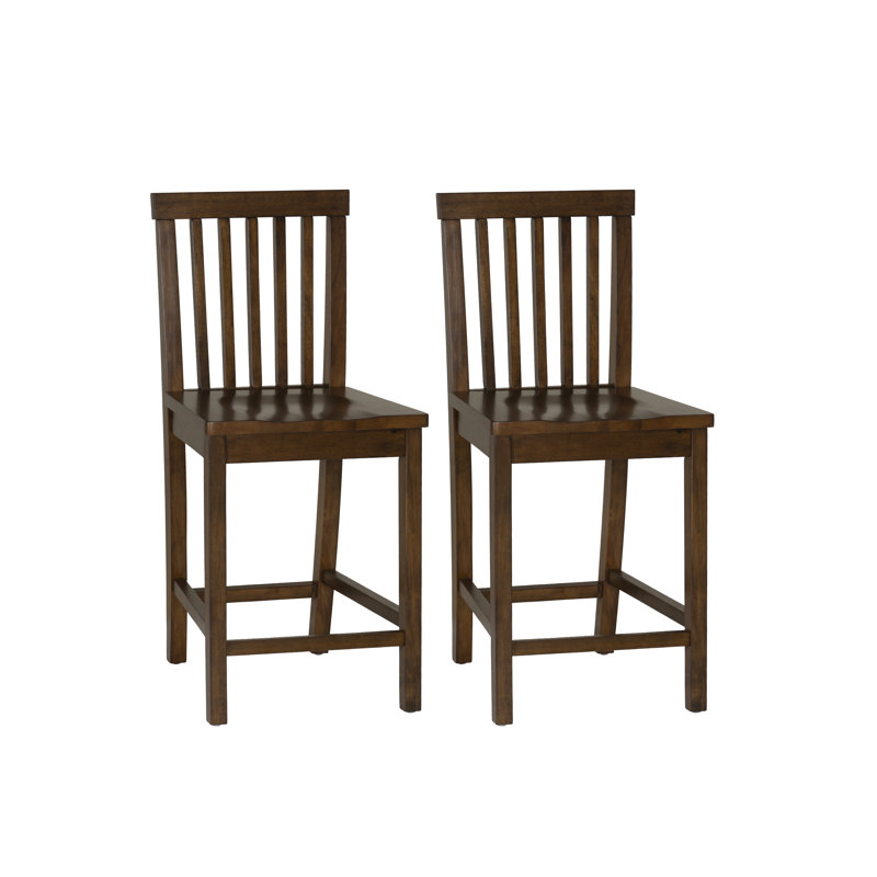 Ensemble de tabouret de comptoir Percival, Brun