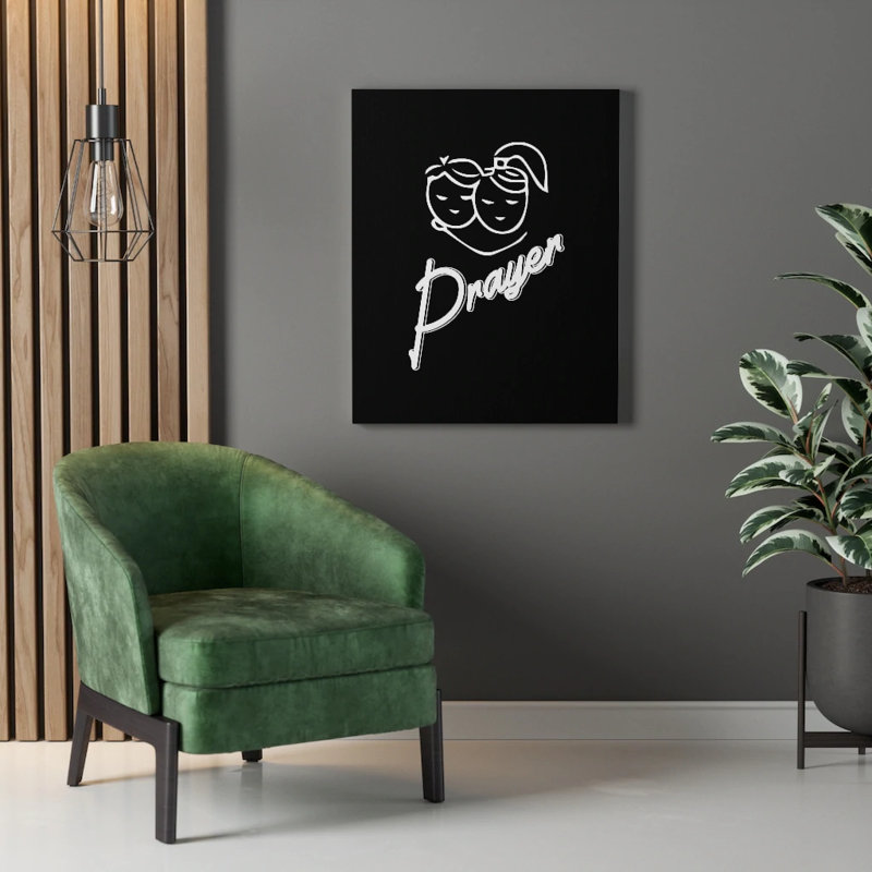 Prayer - Wrapped Canvas Print, 36cm H x 28cm W