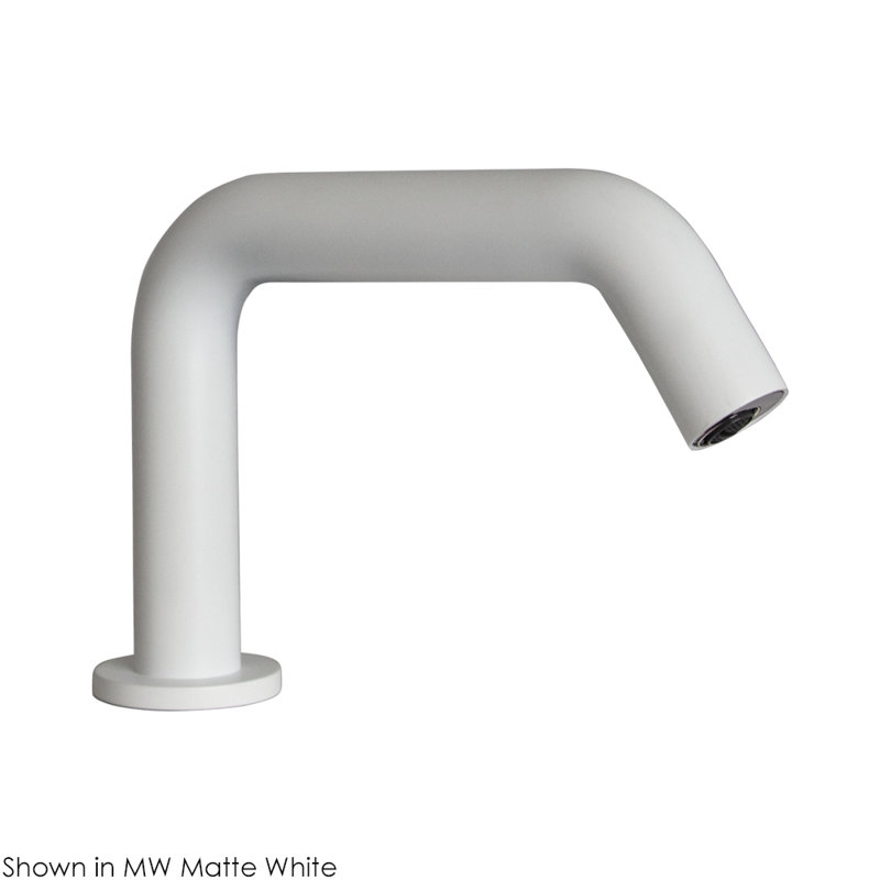 Zoom Single Hole Bathroom Faucet, Matte White