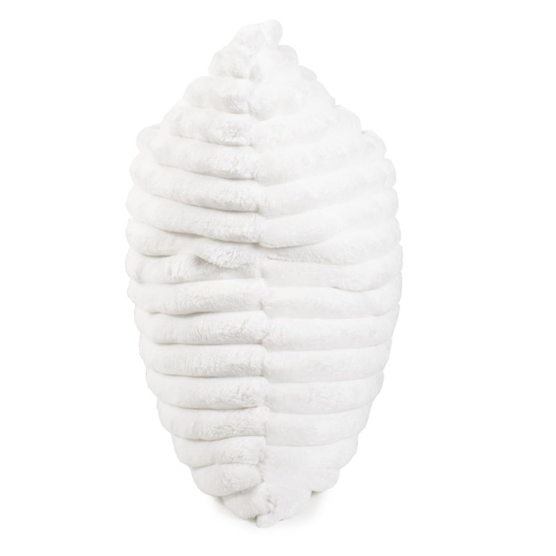 Oreiller Shar Pei , Blanc, Carré 24 po, Polyester